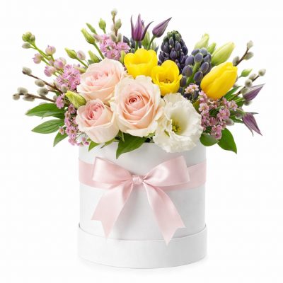 Цветы в коробке «Романтическая утопия»